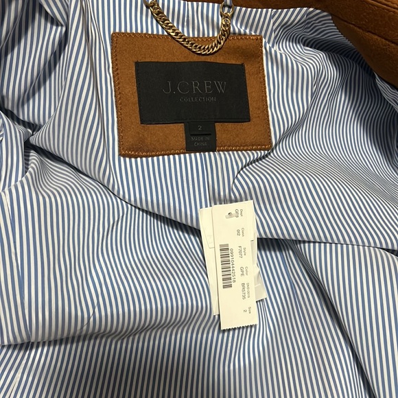 NWT-2-J crew collection Olivia topcoat-GLAZED PECAN - Picture 6 of 8